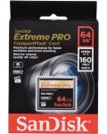 Карта памет SanDisk - Extreme PRO, 64GB, CF, UDMA 7 - 2t